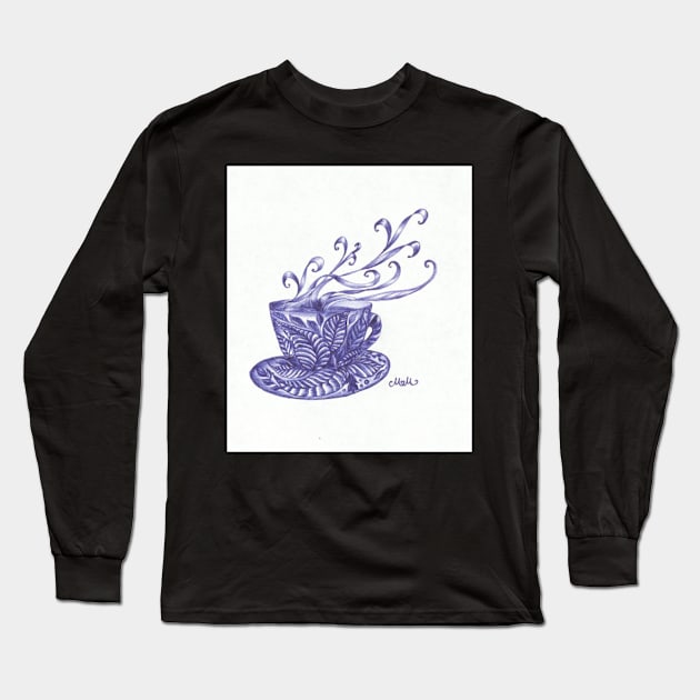 The Tea Leaves Long Sleeve T-Shirt by Mythiana